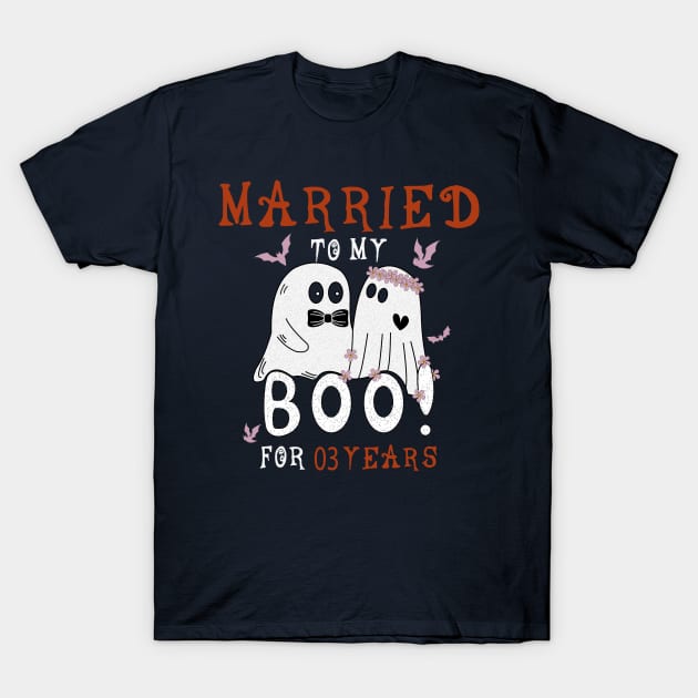 Funny 3th Wedding Anniversary October 3th Anniversary T-Shirt by YOUNESS98